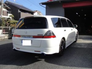 オデッセイ　社外ナビ設置作業
