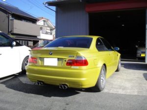 Ｅ４６　社外ナビ取り付け