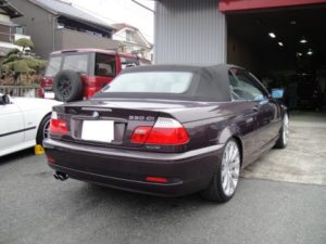 ＢＭＷ Ｅ４６　２ＤＩＮナビ設置
